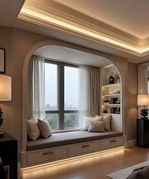 A home of soft openings, detail 2