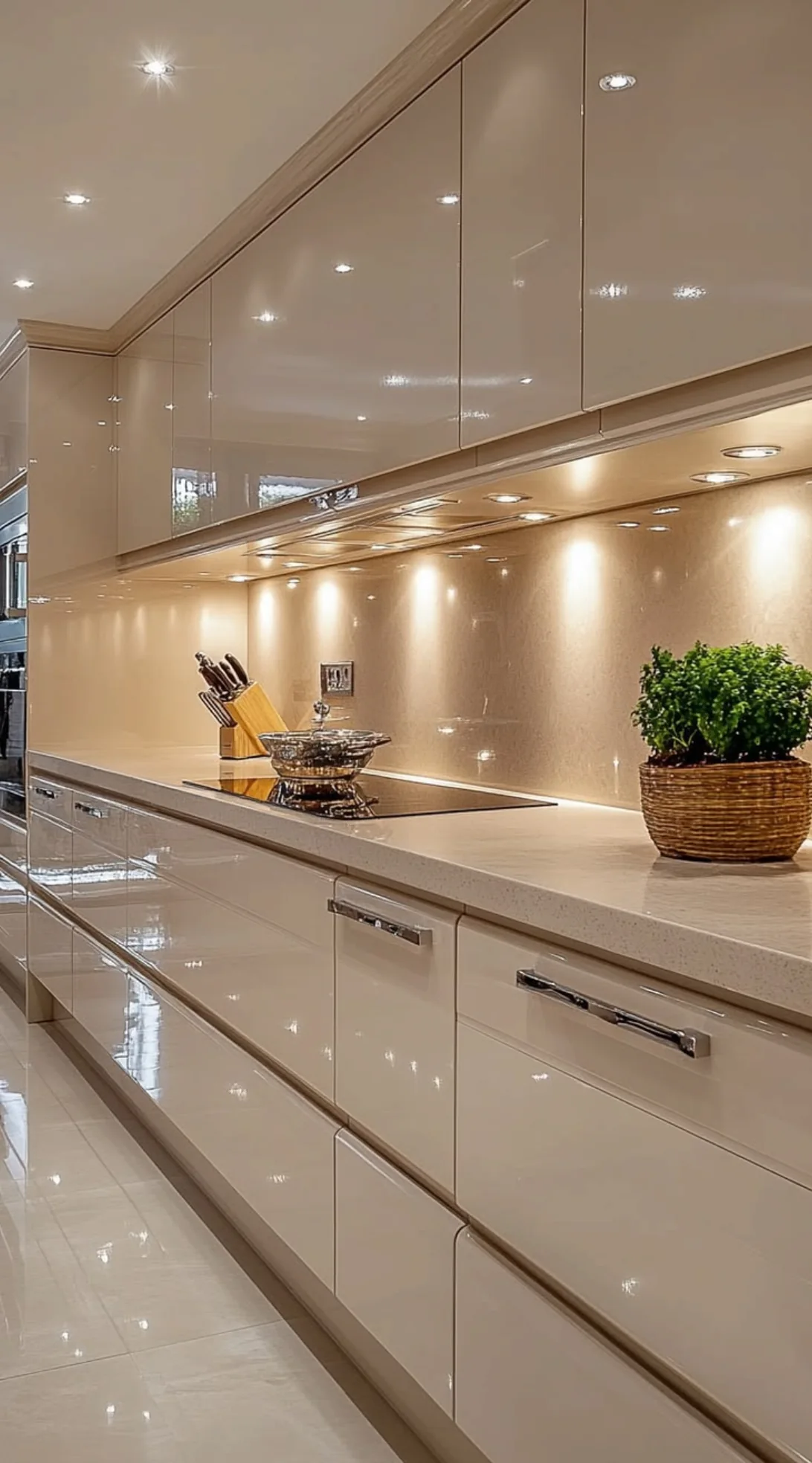 A galley kitchen that stays bright, detail 2